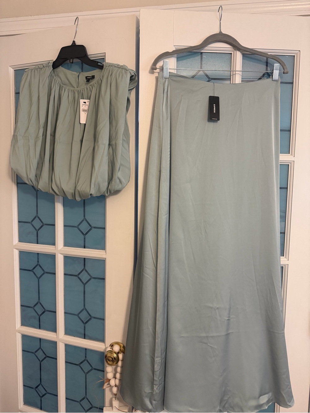Women's Light Sage Maxi Skirt - Unbranded